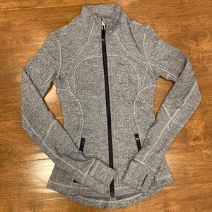 Forme Jacket Heathered Herringbone Blk/Wht Size 2